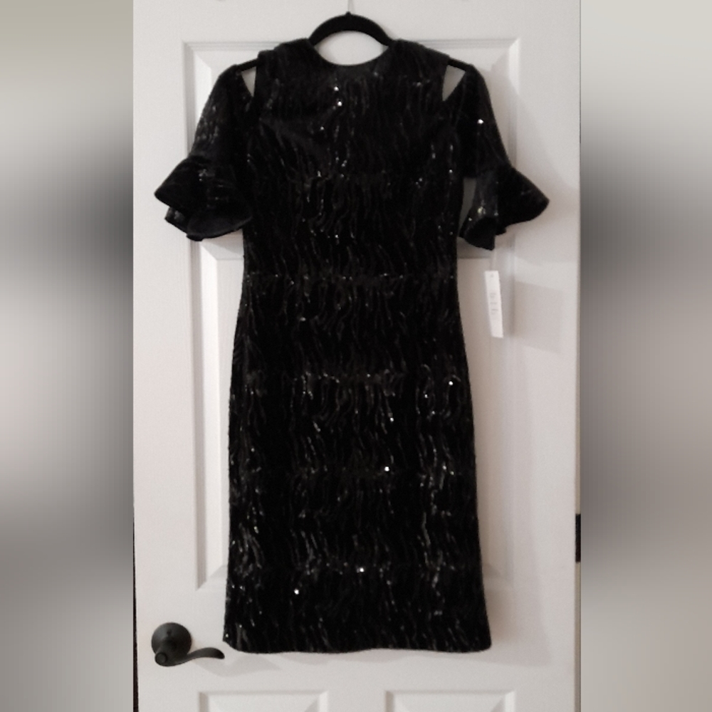 Black sequins dress